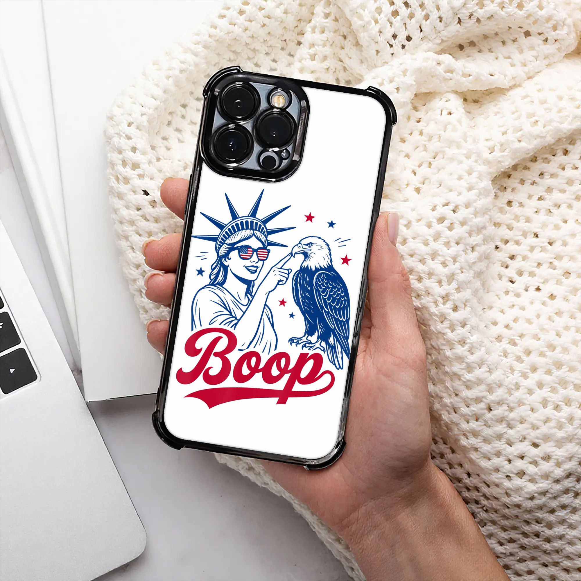 Phone Cases Usa - Boop Eagle Vintage ABD Retro Heykeli