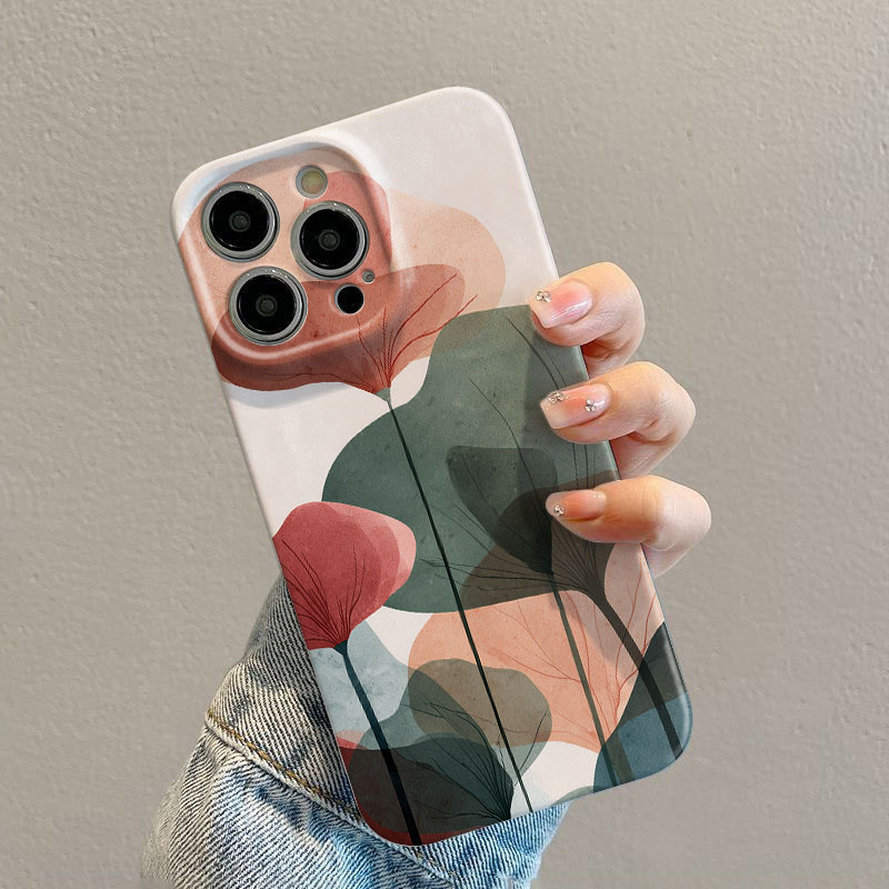 Phone Cases Unique - Doğa Sanatı Yaprak Desenli iPhone 17
