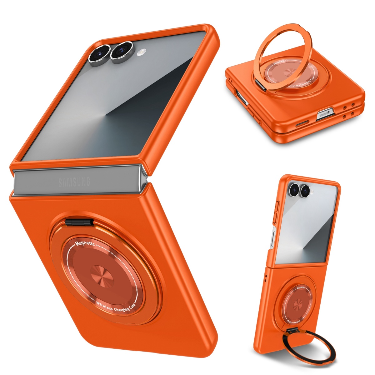 Phone Cases With Magnet - Manyetik Metal Döner Halka Tutucu Telefon