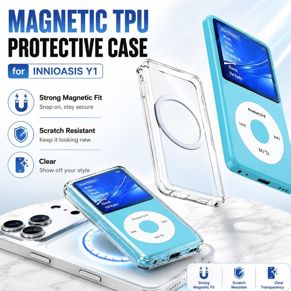 Transparent Thin Case - INNIOASIS Y1 Kılıf Manyetik TPU Desteği