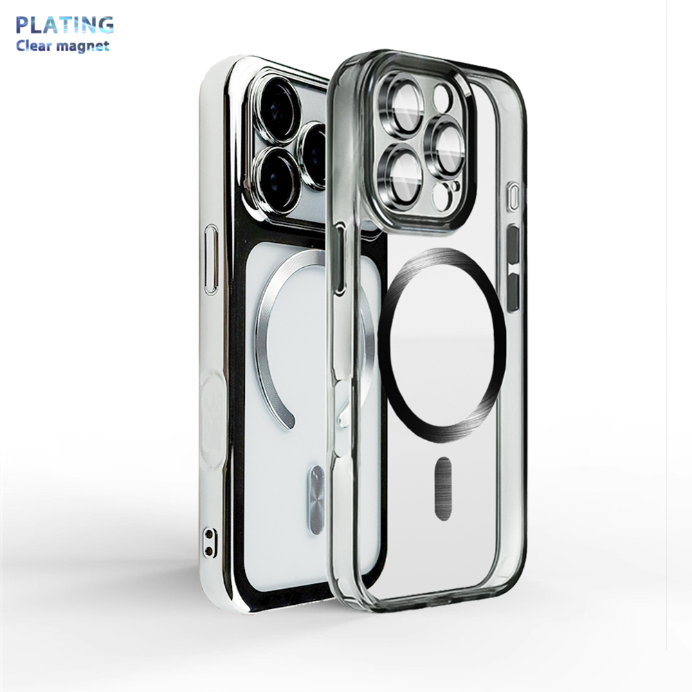 Phone Cases With Magnet - Elektrokaplama Tam Arka Koruması Kablosuz Case