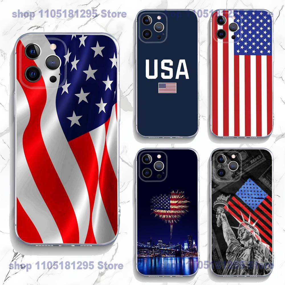 Phone Cases Usa - Amerika ABD Bayrağı Desenli Şık Telefon
