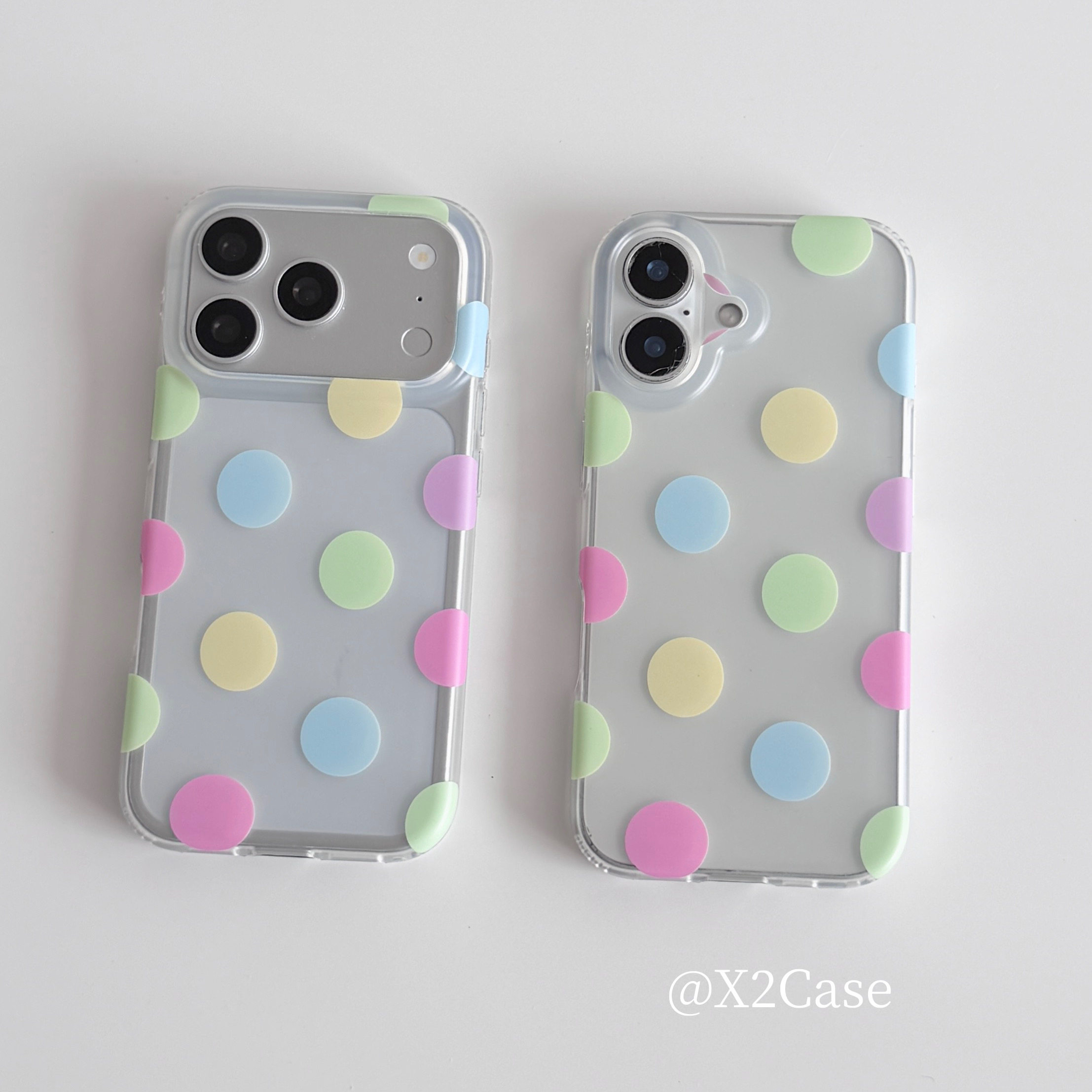 Phone Cases Iphone 16 - Korea Ins Renkli Puantiyeli Mat Telefon
