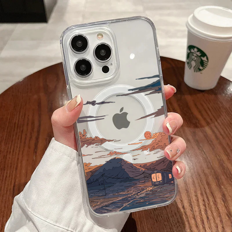 Phone Cases Unique - Gün Batımı Desenli Moda Telefon Kılıfı