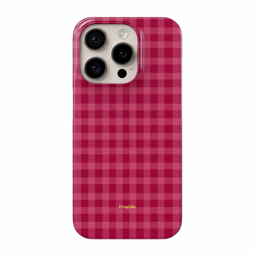 Phone Cases Burga - Retro Kore Ekose Desenli Şirin Telefon