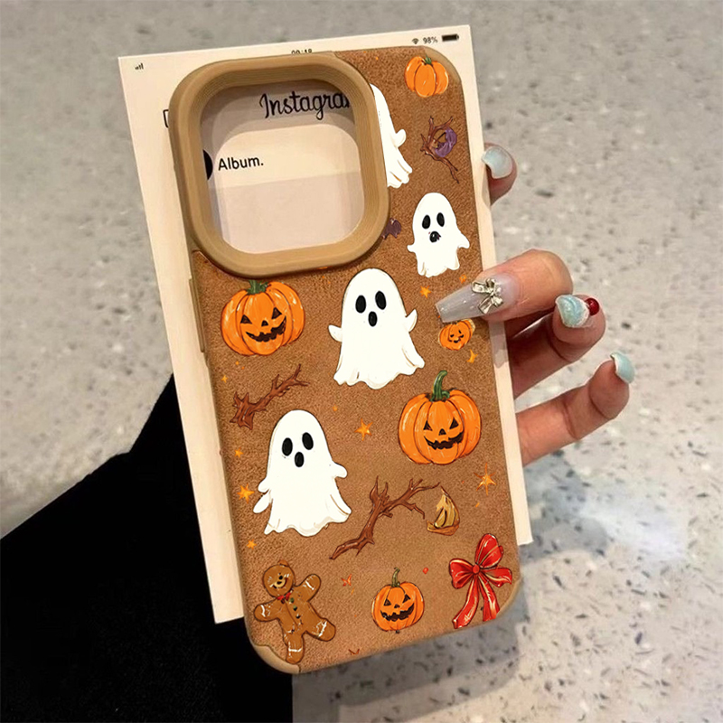 Phone Cases Unique - Cadılar Bayramı Sevimli Balkabağı Hayalet Telefon