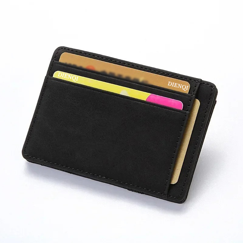 PU Deri Sihirli Cüzdan Erkek K - Card Holder Slim Case incelemesi ve fiyatı