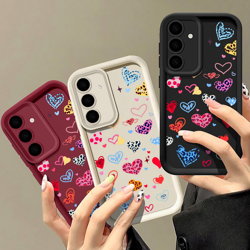 Renkli Kalp Desenli Telefon Kı - Phone Cases Galaxy A17 incelemesi ve fiyatı