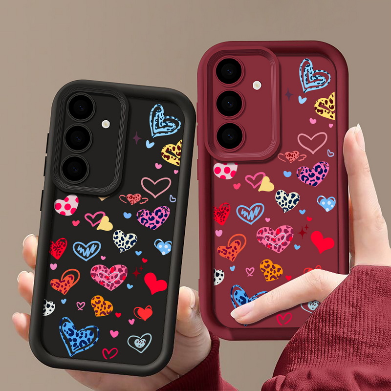 Renkli Kalp Desenli Telefon Kı - Phone Cases Galaxy A17 incelemesi ve fiyatı