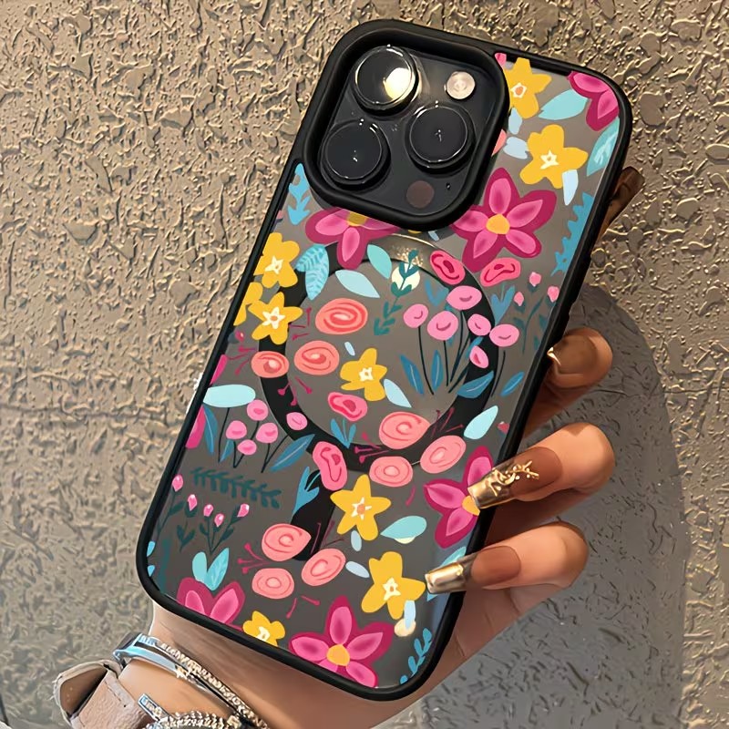 Renkli Çiçek Desenli Manyetik  - Phone Cases With Magnet incelemesi ve fiyatı