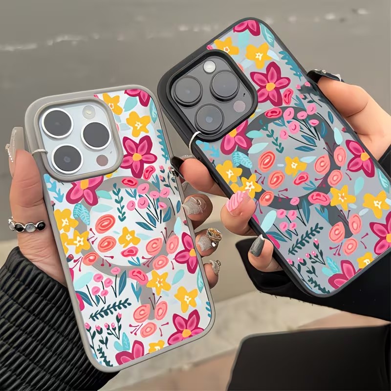Renkli Çiçek Desenli Manyetik  - Phone Cases With Magnet incelemesi ve fiyatı