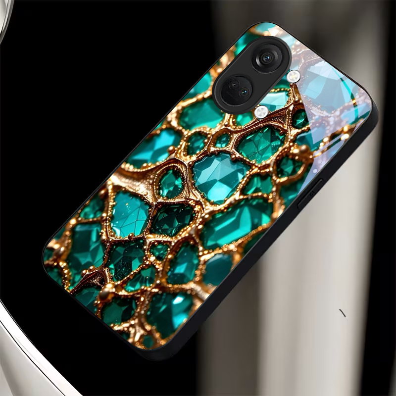 Lüks Yeşil Taşlı Altın Siyah C - Phone Cases Green incelemesi ve fiyatı