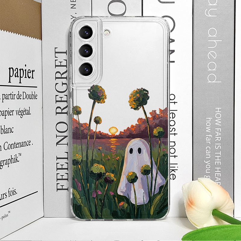 Sevimli Hayalet Desenli Şeffaf - Phone Cases Samsung A14 incelemesi ve fiyatı