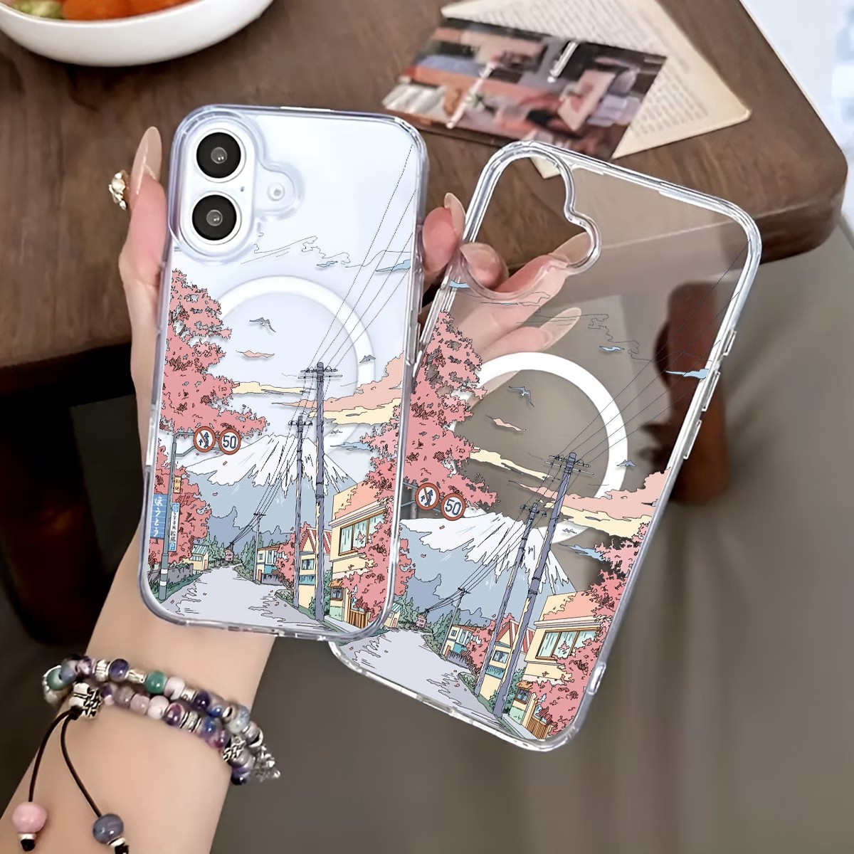 Fuji Kiraz Çiçeği Desenli Tele - Phone Cases With Magnet incelemesi ve fiyatı