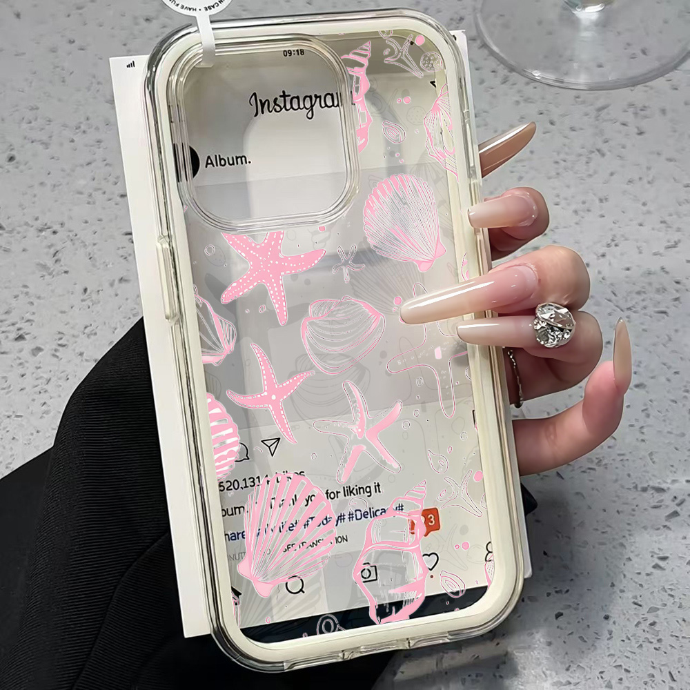 Yaz Pembesi Deniz Kabuğu Şeffa - Phone Cases Unique incelemesi ve fiyatı
