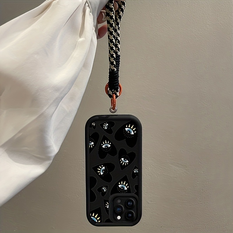 Siyah Aşk Kalpli Göz Askılı Te - Phone Cases With Loop incelemesi ve fiyatı
