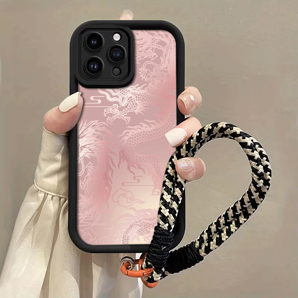 Soluk Beyaz Ejderha Desenli As - Phone Cases With Loop incelemesi ve fiyatı