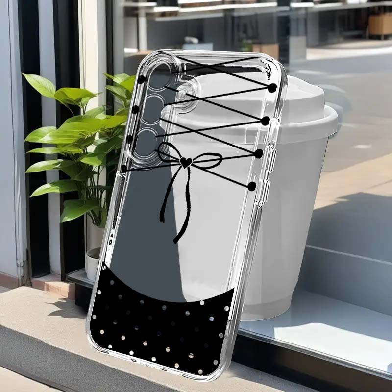 Siyah fiyonk desenli tasarım T - Phone Cases Samsung A14 incelemesi ve fiyatı