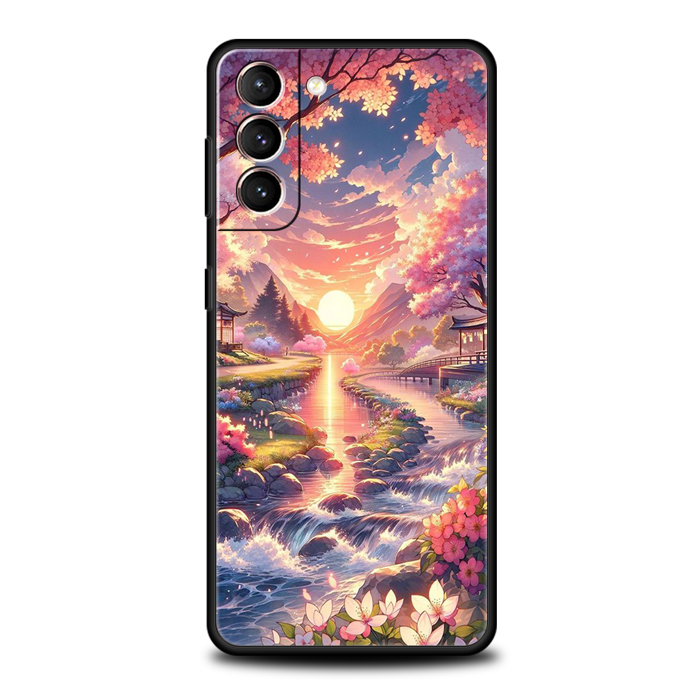 Pembe bahar kiraz çiçekleri te - Phone Cases Burga incelemesi ve fiyatı
