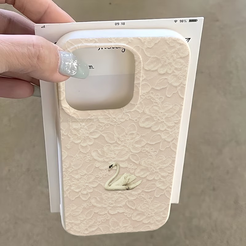 Dantel Kuğu Desenli Lychee Dok - Phone Cases Iphone 16 incelemesi ve fiyatı