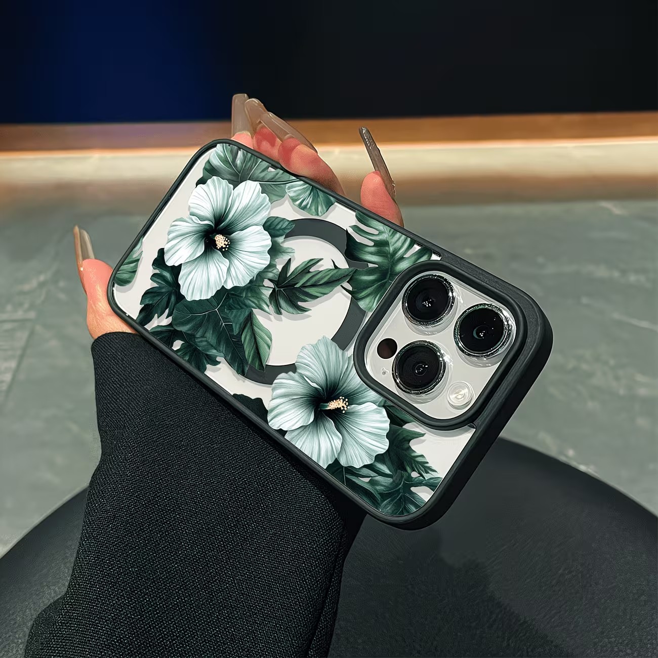 Yeşil Çiçek Desenli Telefon Kı - Phone Cases With Magnet incelemesi ve fiyatı