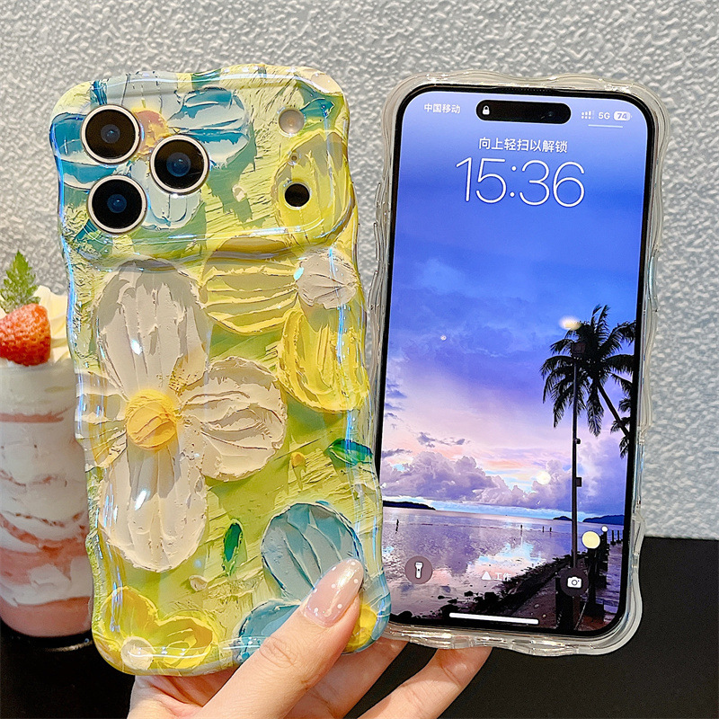 Moda Yağlı Boya Çiçekleri Dalg - Phone Cases Unique incelemesi ve fiyatı