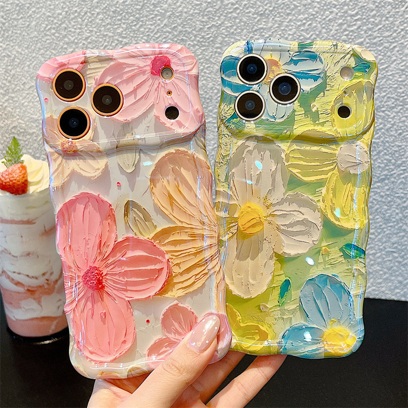 Moda Yağlı Boya Çiçekleri Dalg - Phone Cases Unique incelemesi ve fiyatı