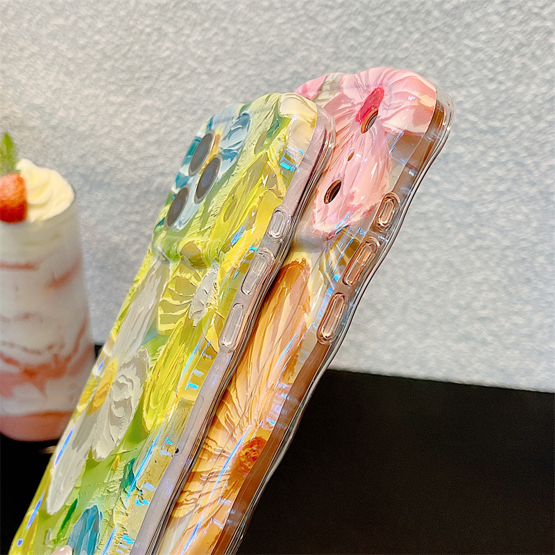 Moda Yağlı Boya Çiçekleri Dalg - Phone Cases Unique incelemesi ve fiyatı