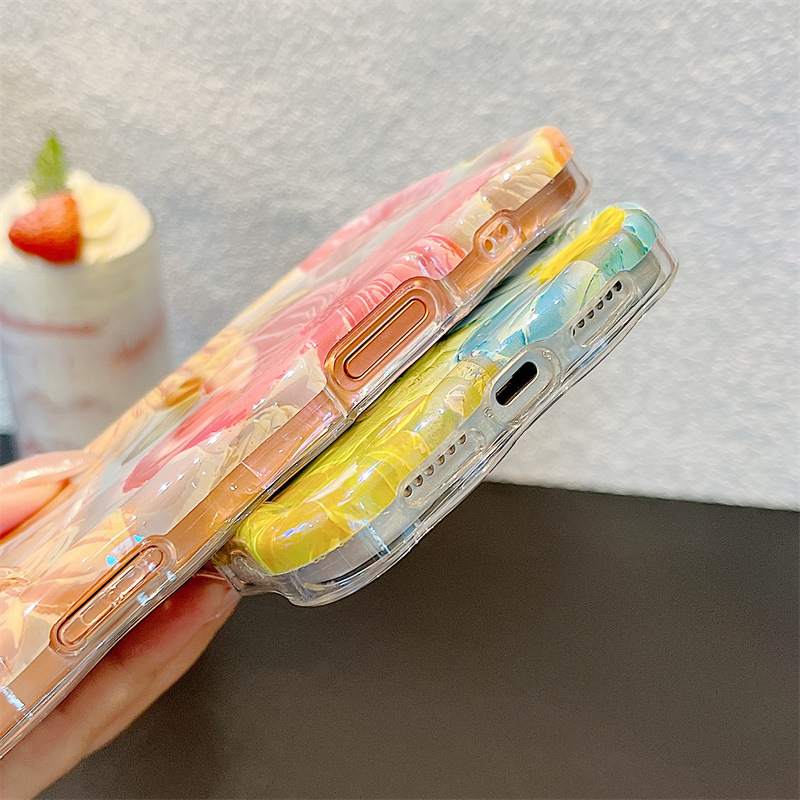 Moda Yağlı Boya Çiçekleri Dalg - Phone Cases Unique incelemesi ve fiyatı