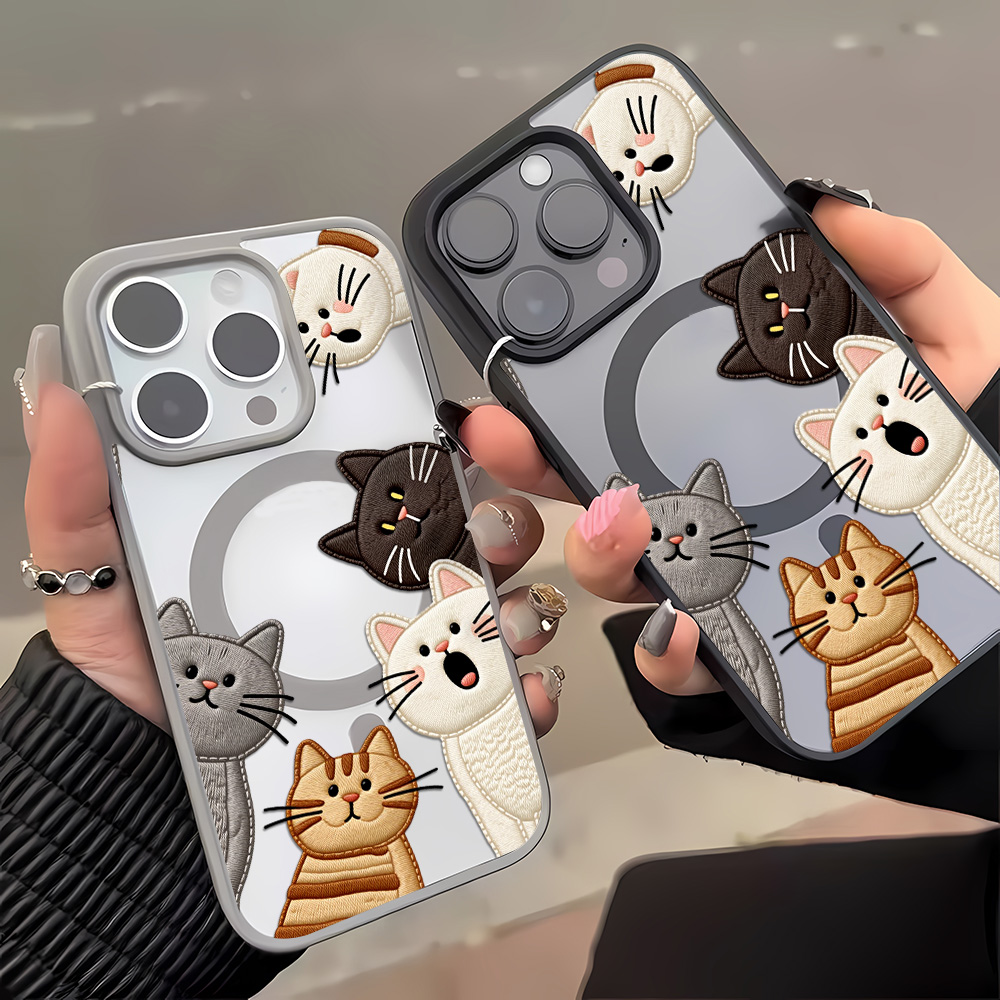 Sevimli Sahte Nakışlı Kedi Des - Phone Cases Cute Iphone 13 incelemesi ve fiyatı