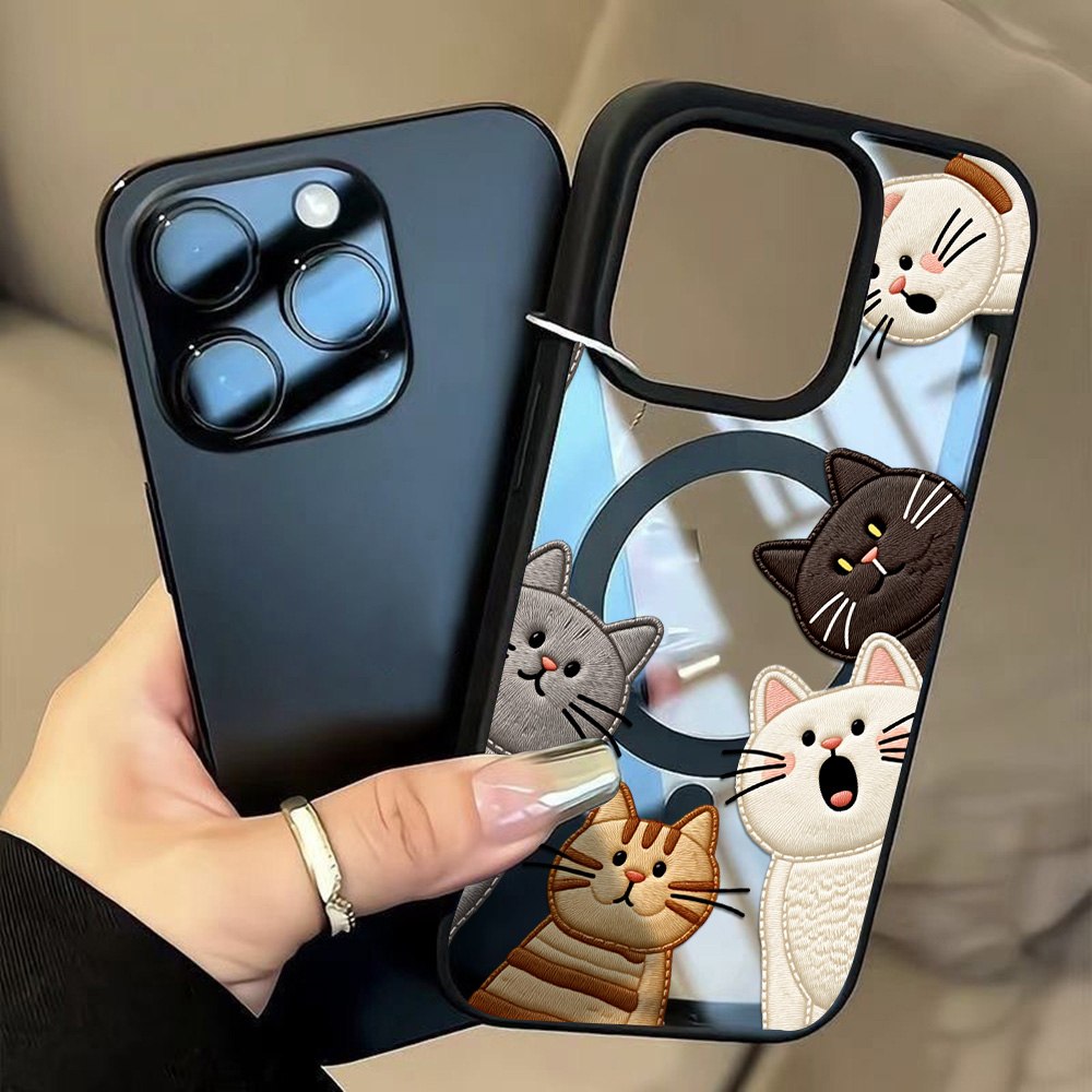 Sevimli Sahte Nakışlı Kedi Des - Phone Cases Cute Iphone 13 incelemesi ve fiyatı